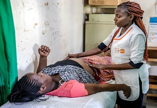 Midwife providing services at Magunga Level 4 hospital in Homabay County