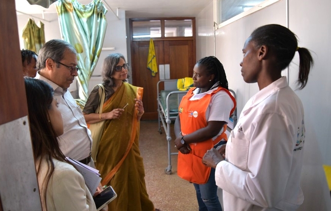 A tour of Langata sub-county hospital, Nairobi, by a delegation from the Ministry of Health and Family Welfare, India