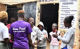 Women at the Feminist Centre in Kibera Nairobi