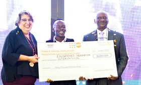 Mack Marangu's innovation was among two innovative solutions that were awarded the FGM Innovation Hacklab prize
