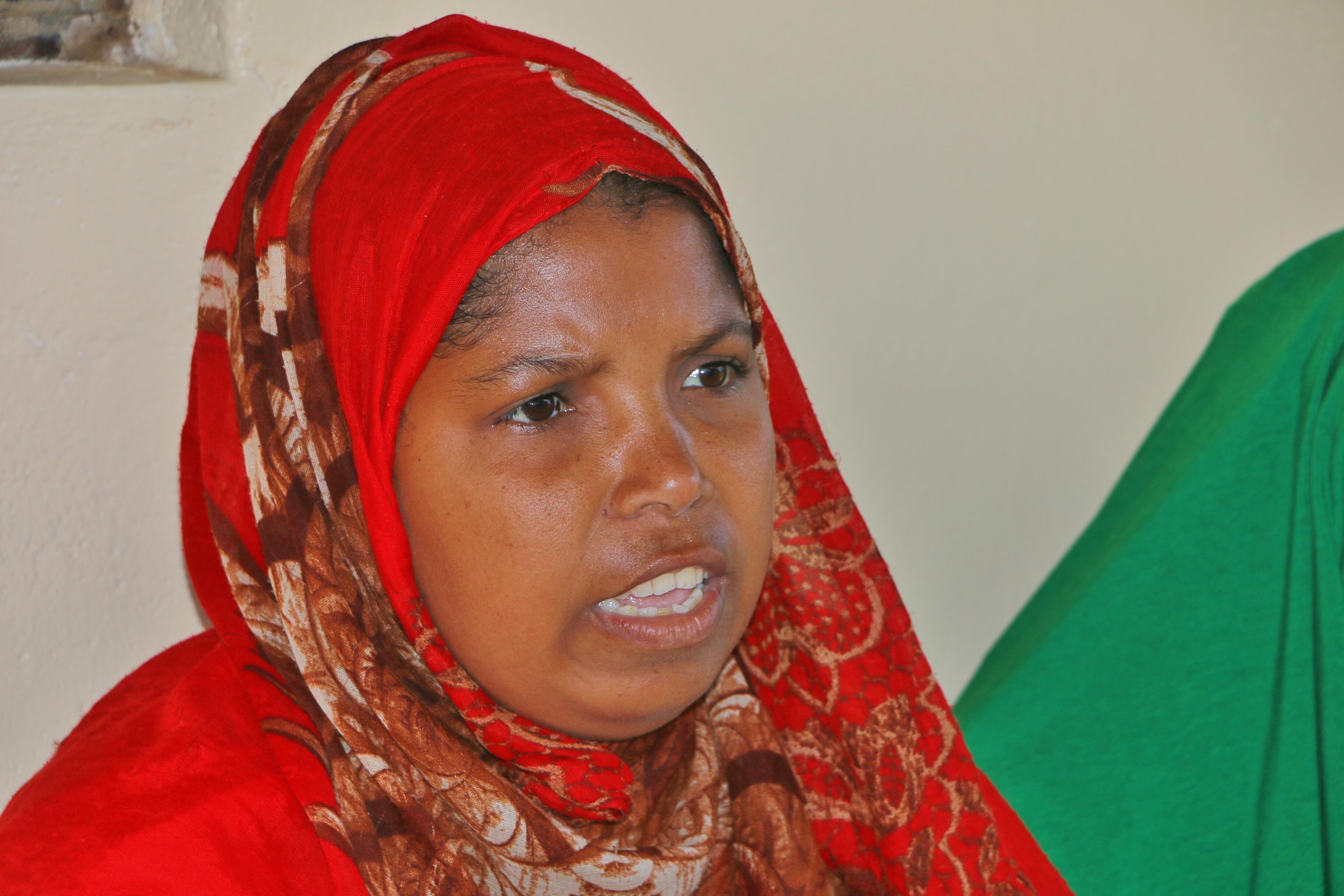 Aisha Tiro Bahero almost lost her life as a result of pregnancy related complications. Photo by UNFPA / Douglas Waudo.