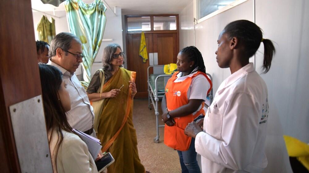 A tour of Langata sub-county hospital, Nairobi, by a delegation from the Ministry of Health and Family Welfare, India