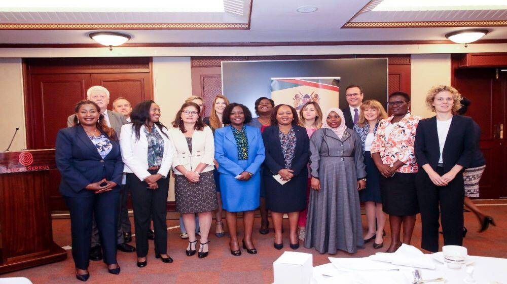 Newly elected women governors at a meeting with UN in Kenya representatives and development partners.