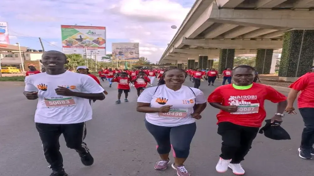 UNFPA Kenya staff run to raise awareness against GBV at Nairobi City Marathon