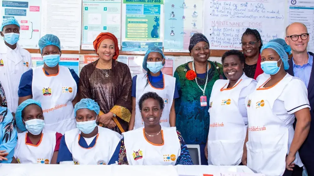  UN Deputy Secretary General and UNFPA Executive Director honour midwives at Kenya’s largest maternity hospital on International Day of the Midwife