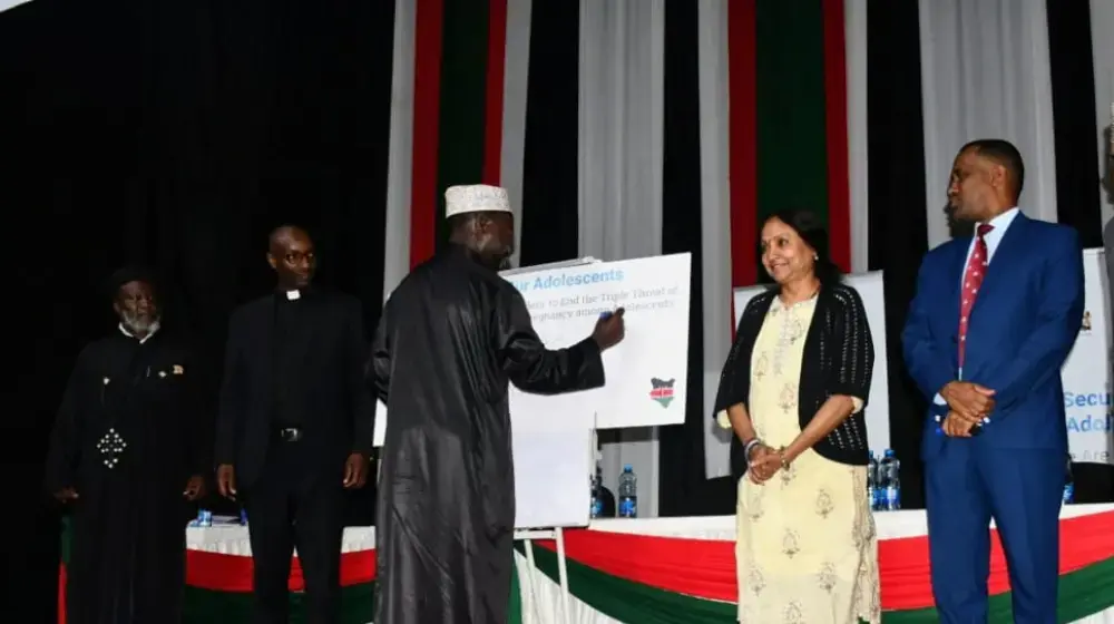 Religious leaders in Kenya pledge their commitment to ending the triple threat of new HIV infections, GBV, and Pregnancy among adolescents.