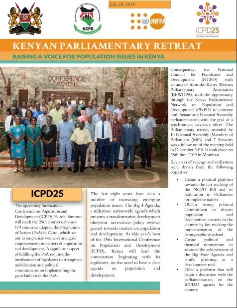 Kenya Parliamentary Retreat Newsletter