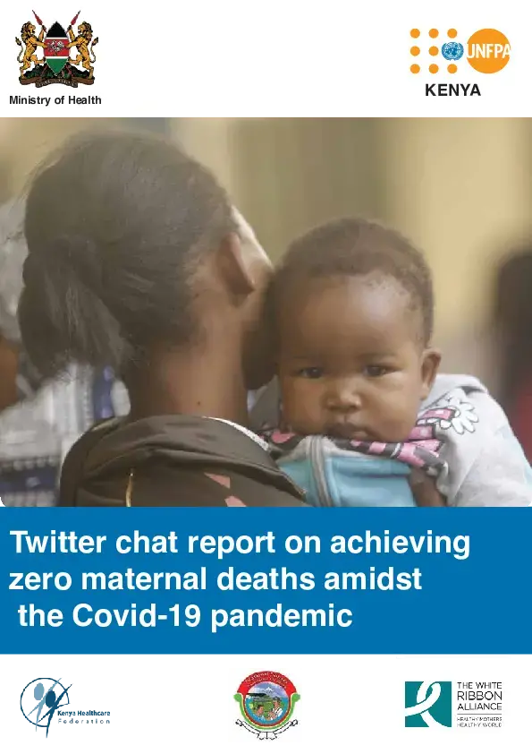 Report on Twitter Chat on Zero preventable Maternal Deaths